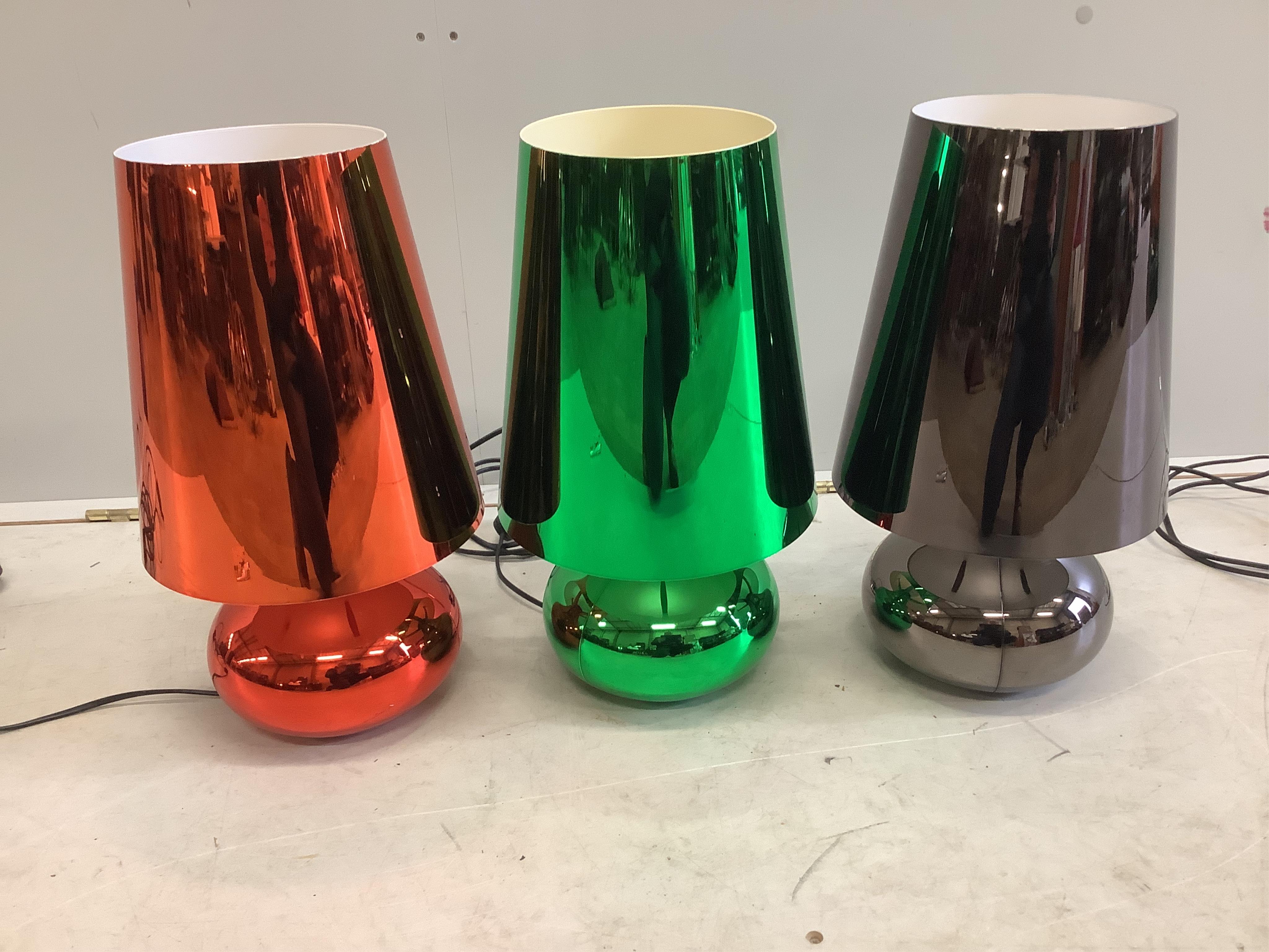 Three Kartell Cindy table lamps, designed by Ferruccio Laviani, height 41cm. Condition - good